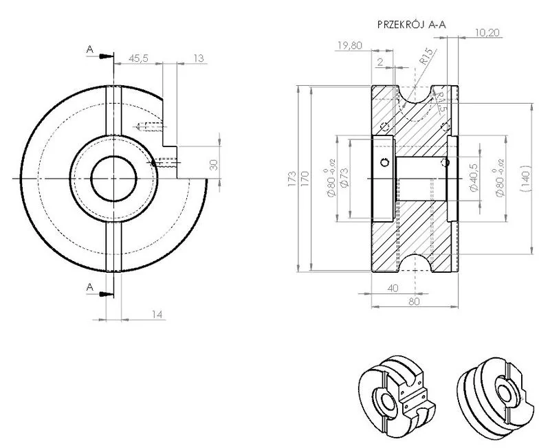 Model konstrukcyjny CAD