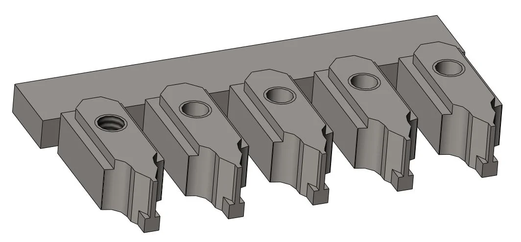 Model CAD płyty frezowanej